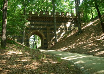 Viadukt im polnischen Teil des Parks von Muskau